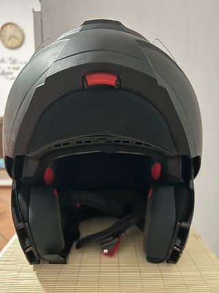Casco modulare nero L con Pinlock