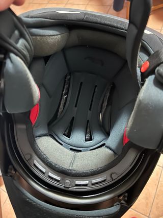 Casco modulare nero L con Pinlock