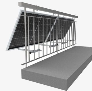 NuaSol Soporte planta de balcones 2 módulos solare