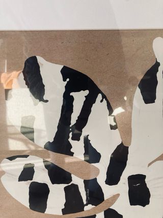 Cuadro Decorativo Flor y Lunares