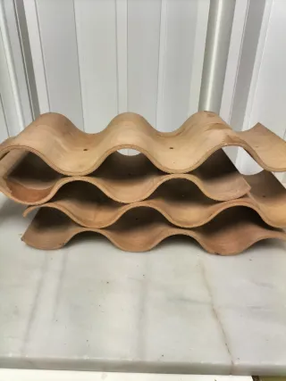 Botellero de madera ondulado 12 botellas