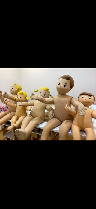 Maniquíes infantiles de tela