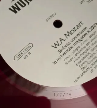 LP W.A. Mozart - Serenata per 8 strumenti