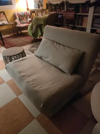 Sofá Cama Individual Gris