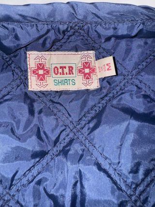 Chaleco Vintage cuadros azul y rojo