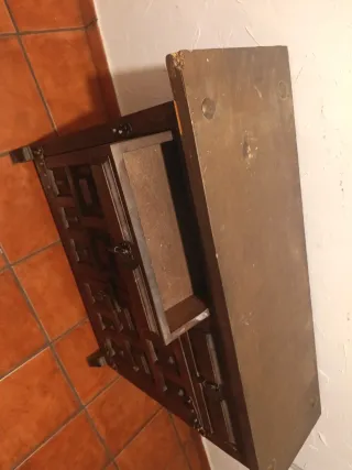 Mueble recibidor castellano madera