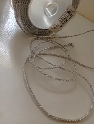 Nastro corda argento