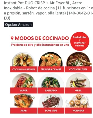 Instant Pot Duo Crisp+Air Fryer 8L