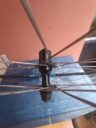 Rueda trasera de bicicleta de corredor