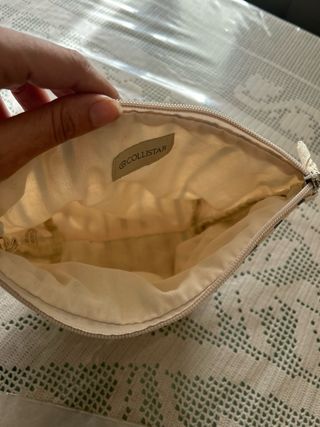 Borsello porta trucchi a righe