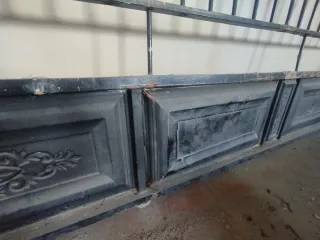 Puerta corredera de forja