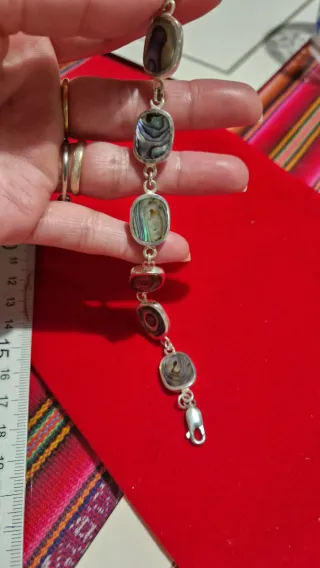 Pulsera Plata con Piedras Multicolor