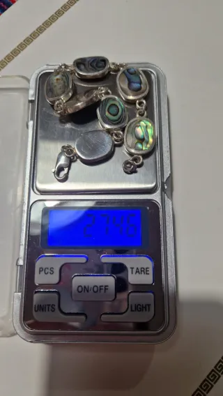 Pulsera Plata con Piedras Multicolor