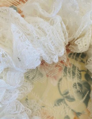 Foulard/Sciarpa Pizzo Bianco Fatto a Mano