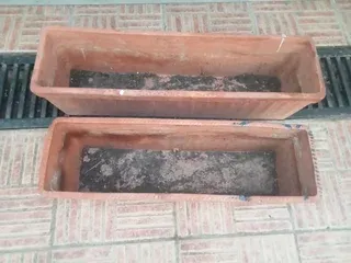 Jardineras de terracota (2 unidades)