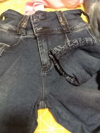 Pantalones vaqueros mujer con cremallera