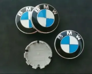 TAPAS CENTRO BUJE RUEDA LLANTA BMW ORIGINALES 68mm