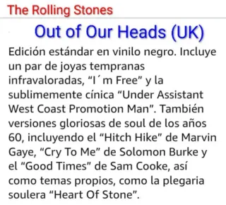 4x3 Rolling Stones Out of Our Heads (UK)