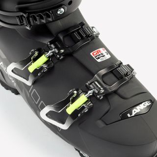 Botas esquí hombre Lange, Shadow 100 MV, negro y amarillo