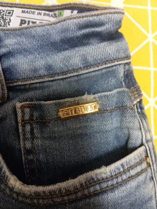 Pantalones Vaqueros Pitbull Mujer Azul