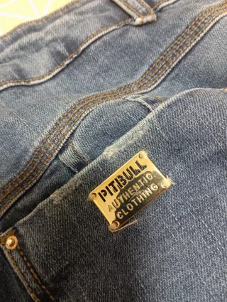 Pantalones Vaqueros Pitbull Mujer Azul