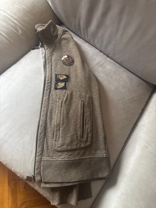 Chaqueta Aeronautica punto marrón