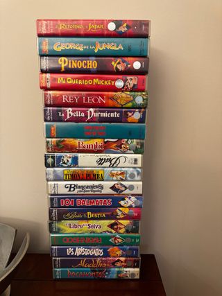 Lote 15 Películas Disney VHS (Español)