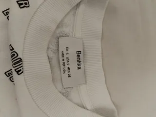 Bershka maglietta crop bianca