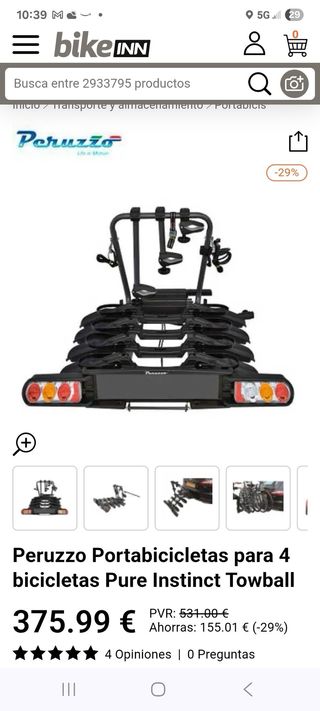 Portabicicletas Peruzzo