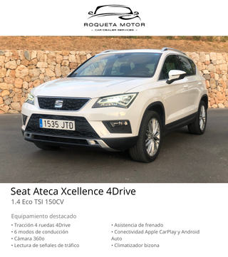 Seat Ateca Xcellence 4Drive | Full Equip |Garantía