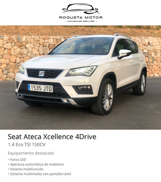 Seat Ateca Xcellence 4Drive | Full Equip |Garantía