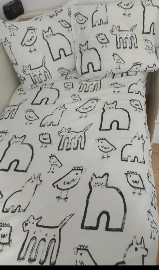 Dos Fundasnórdicas infantil gatos y pájaros