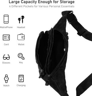 Vinabo Riñonera Hombre Mujer, Riñonera de Ciudad,