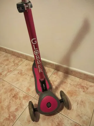 Patinete Globber Rosa 3 Ruedas
