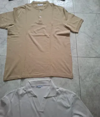 2 Camisetas Talla M Hombre springfield y zara 10e