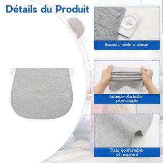 VEGCOO - Pantalones de embarazo para mujer, 3 unid