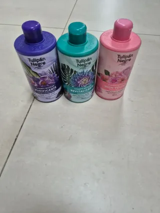 Lote 3 Champús Tulipan Negro 400ml