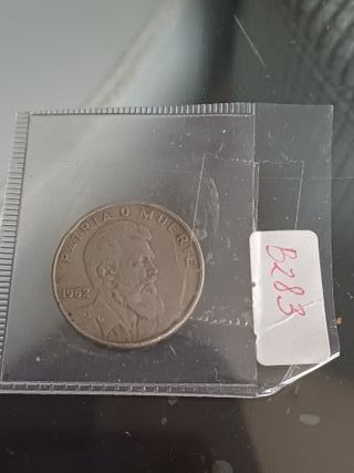 Moneda 40 centavos Cubanos 1962