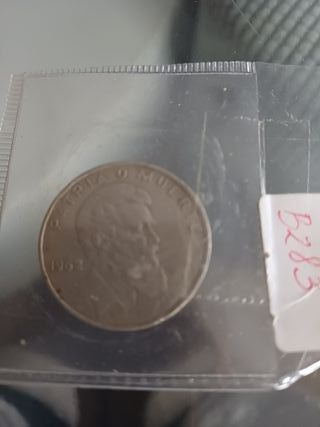 Moneda 40 centavos Cubanos 1962