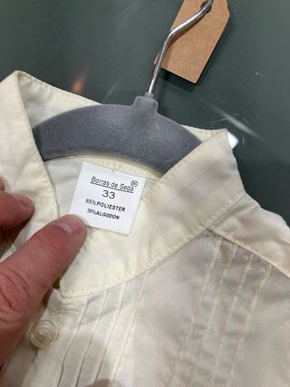 Camisa fallero niño beige