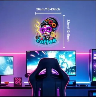 Lampada Neon led "COFFEE" mex