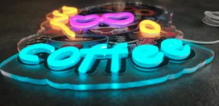 Lampada Neon led "COFFEE" mex