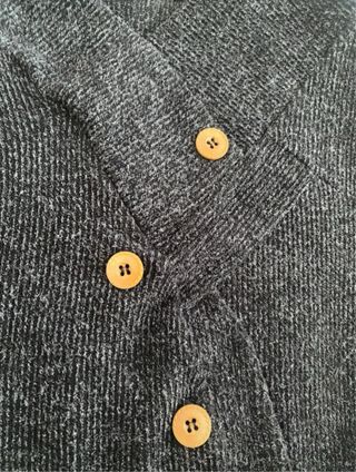 Maglione donna lungo grigio con bottoni