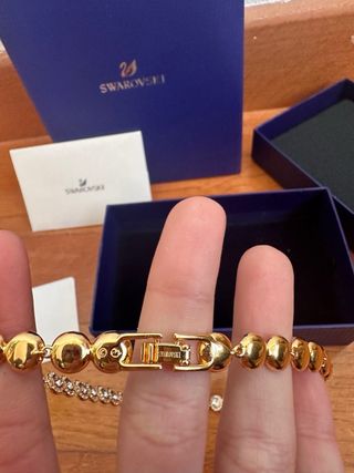 Collar swarovski dorado