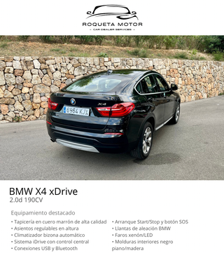 BMW X4 xDrive | 2.0d 190CV | 2018 | Automático
