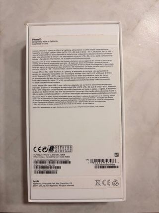 Iphone 13 blanco 256gb