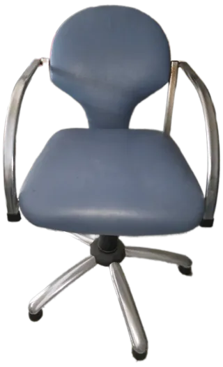 5 Sedie da Ufficio Grigie e Argentate