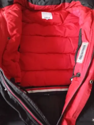 Cazadora forrada hombre negra