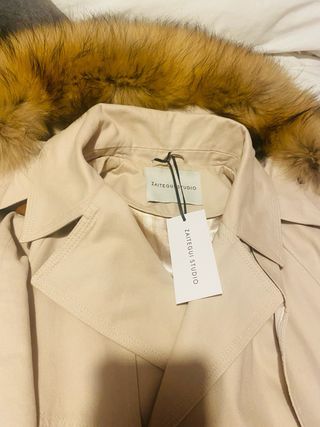 Gabardina Zaitegui Beige Talla XS/S