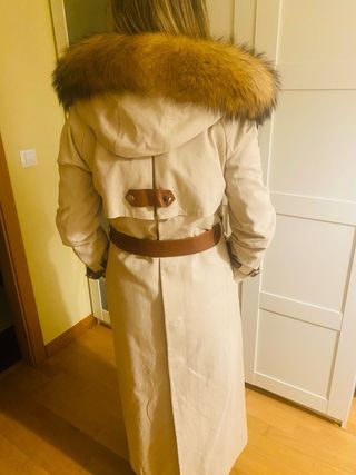 Gabardina Zaitegui Beige Talla XS/S